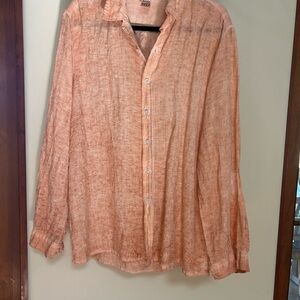 Orange Button-Up Shirt